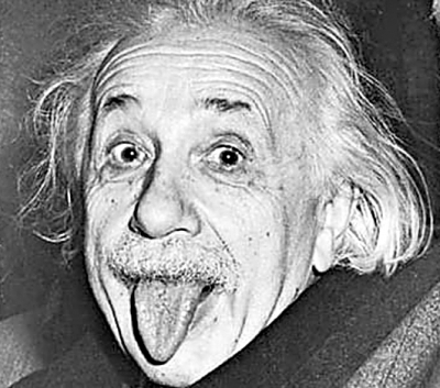新视点：爱因斯坦用舌头“微笑”