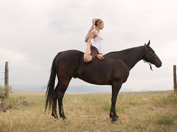马背上的瑜伽：引领运动新潮流