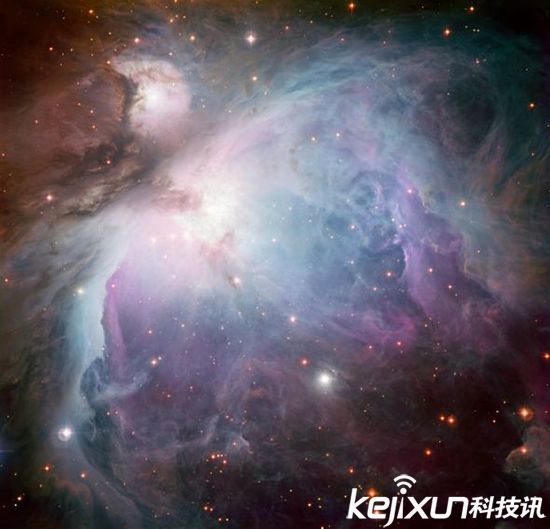 猎户座星云中的塌缩恒星 蓝色龙卷怎么行成的？