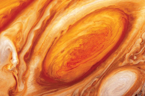 探索者 正文    木星大红斑独特颜色的"配方"一直是个谜.