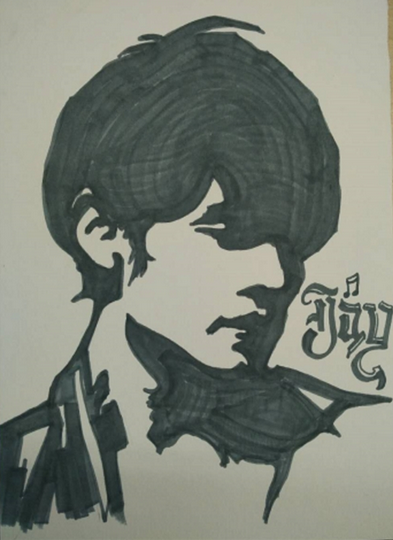 90后画周董素描筹演唱会门票 百度票务直达号