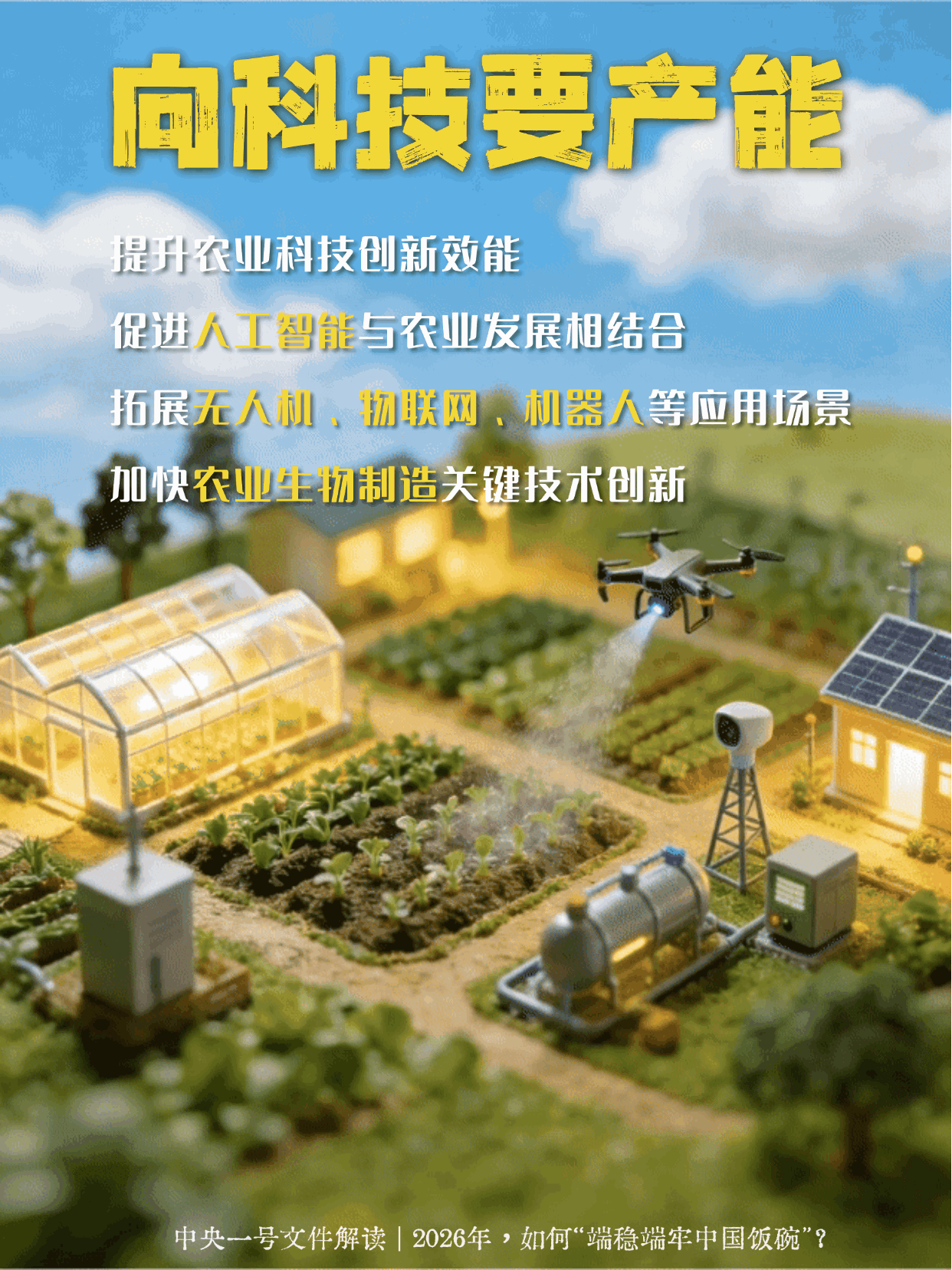 “动”察一号文件 | 2026年，如何“端稳端牢中国饭碗”？