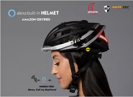 智能头盔SAFE-TEC新品面世，也是业界通过亚马逊Alexa认证的首款运动头盔