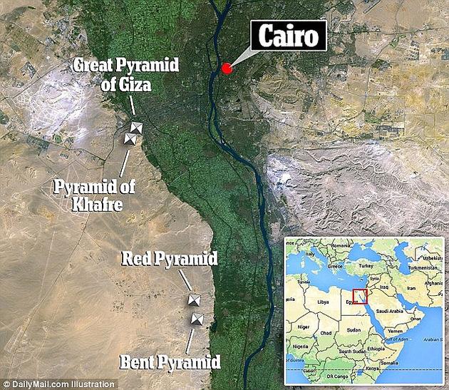 吉萨大金字塔的位置.