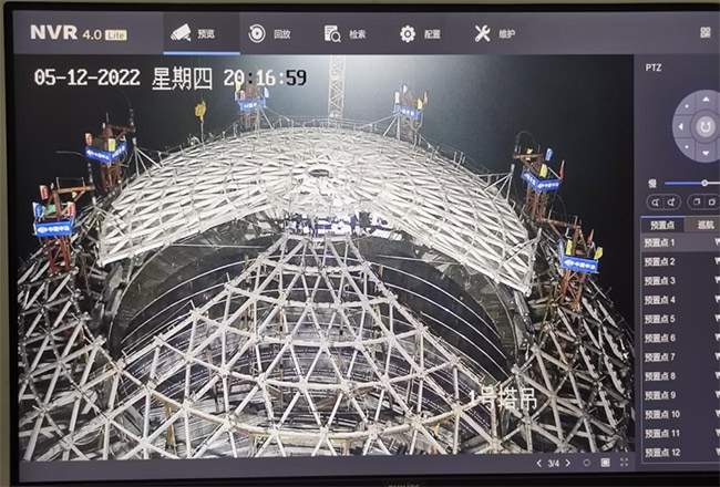 世界最大球体建筑钢结构穹顶完成提升作业