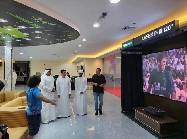 海信激光电视“出圈”海外：再进中东王室、入驻迪拜警察总局