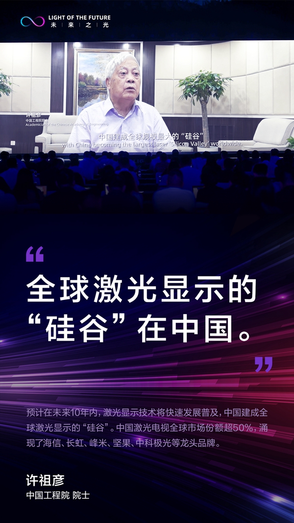 观点|许祖彦：全球激光显示的“硅谷”在中国