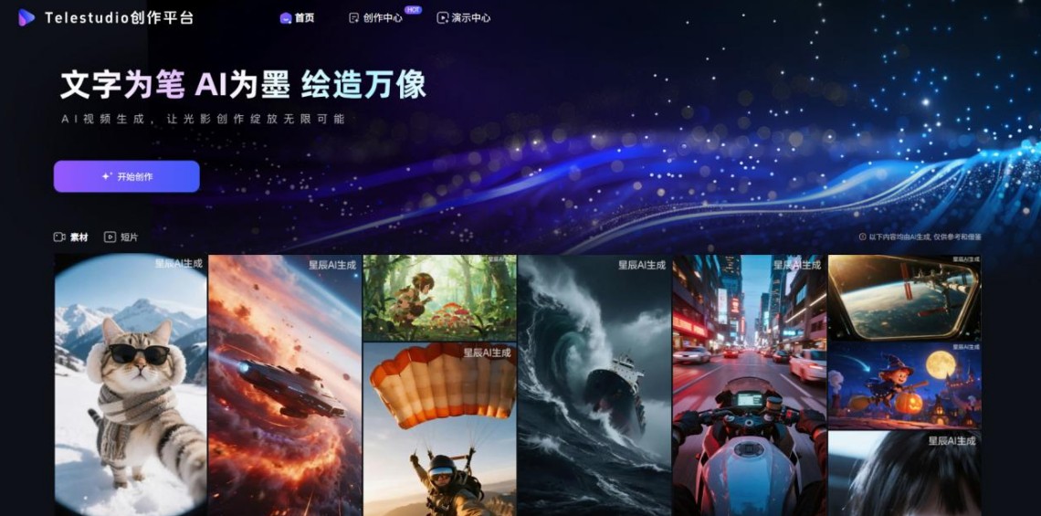 中国电信TeleStudio全链路AI视频创作平台上线