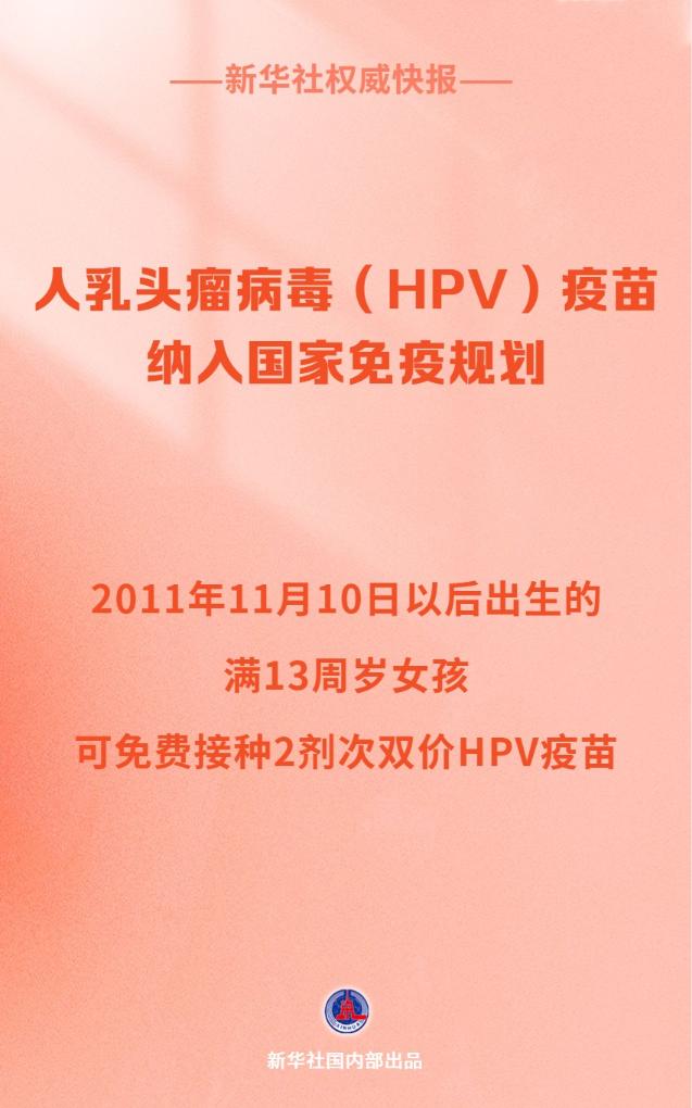 HPV疫苗免费接种!守护女性健康的国家承诺 HPV疫苗免费接种!守护女性健康的国家承诺