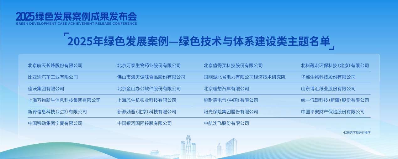 2025年绿色发展案例成果发布会在北京举办