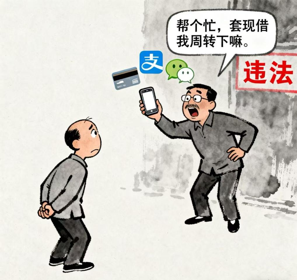 “套现”借钱给别人，小心犯法！