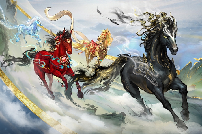 《魔域》联动丝路明珠 数字水墨再造“天马”神韵
