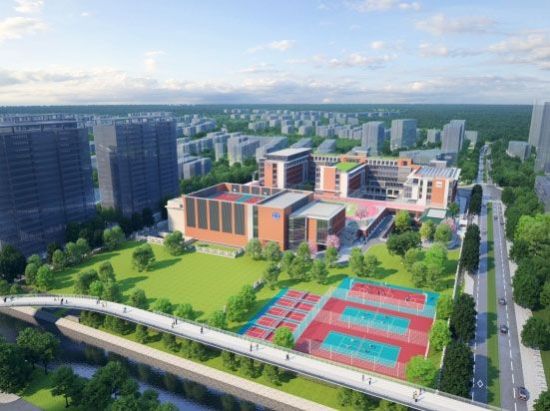 “未来校园”在徐汇滨江从蓝图变实景 徐汇区C单元西片区规划学校新建工程(一期)项目效果图