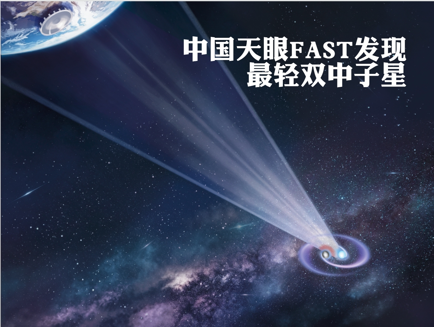 中国天眼FAST发现极短周期、最轻双中子星系统