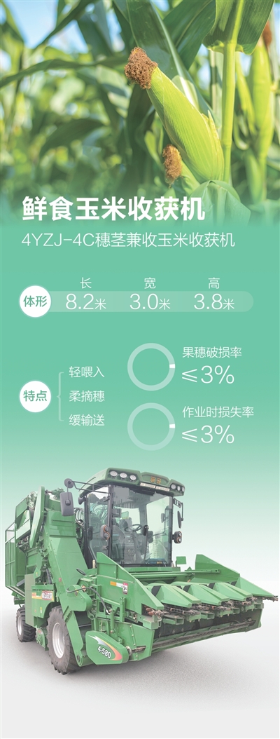 鲜食玉米收获机,果穗破损率稳定在3%以内 鲜食玉米收获机,果穗破损率稳定在3%以内