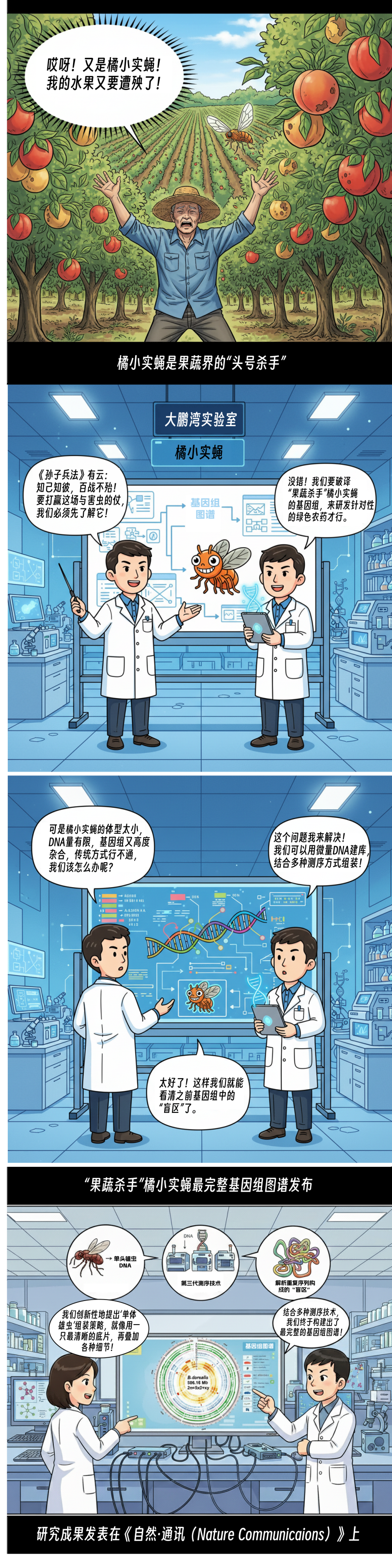 【科研论文科普解读】破译害虫DNA!我国科研团队绘出橘小实蝇基因组图谱 【科研论文科普解读】破译害虫DNA!我国科研团队绘出橘小实蝇基因组图谱