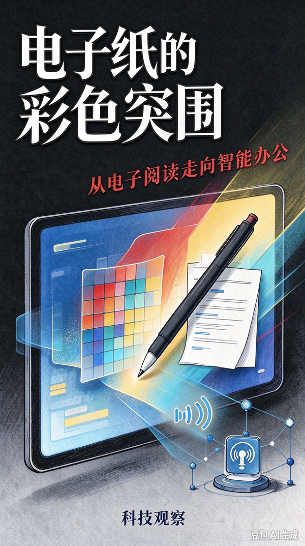 科技观察|电子纸的彩色突围:从电子阅读走向智能办公 科技观察|电子纸的彩色突围:从电子阅读走向智能办公
